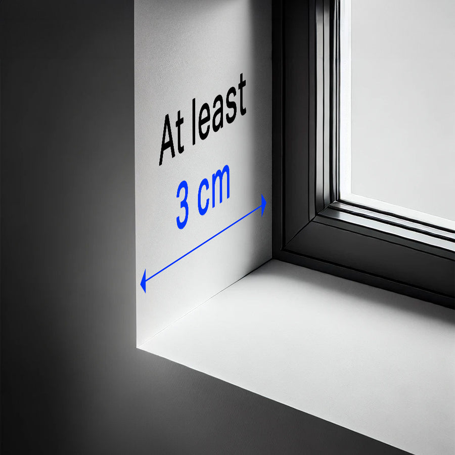 Measuring window recess depth